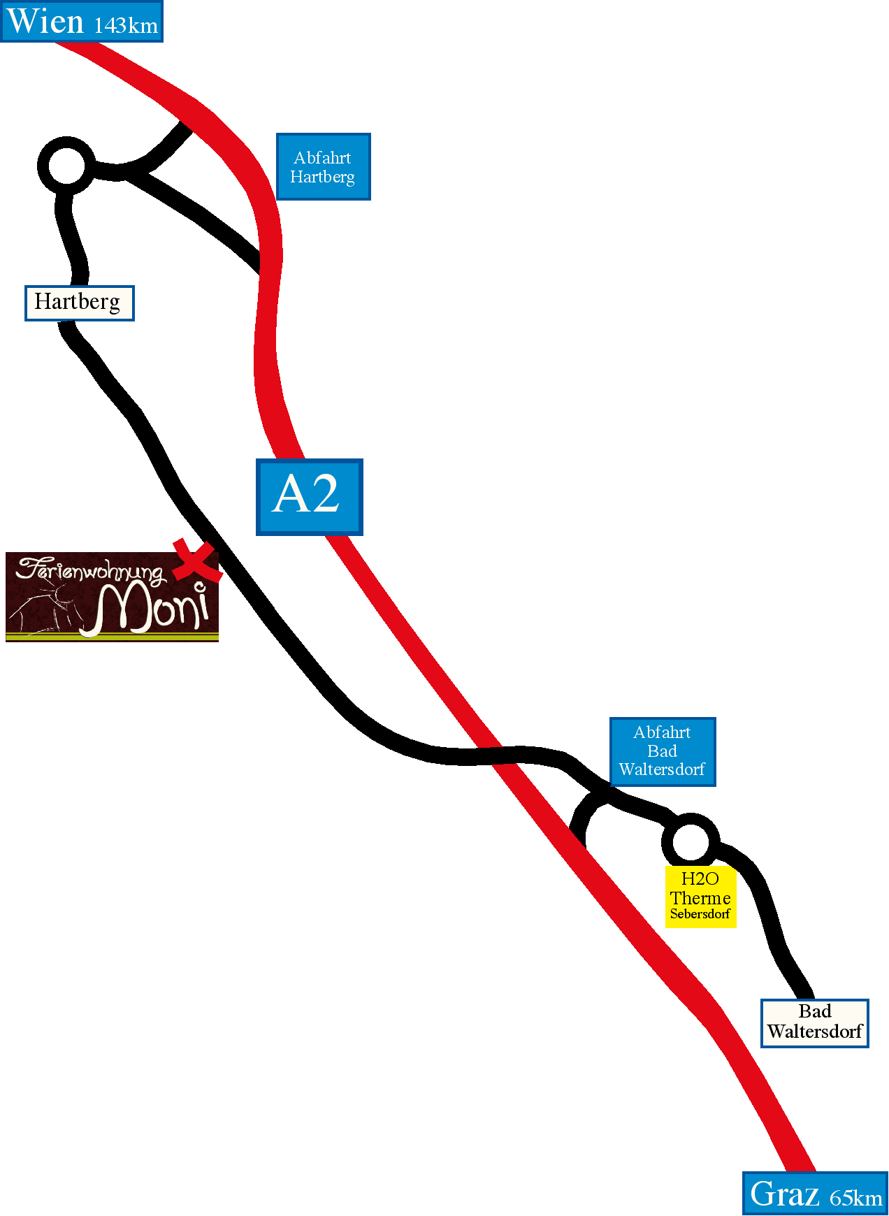 Anreise Verkehrsspinne